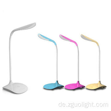 Heißverkauf hochwertiger dimmbarer Augenschutz Flexibler Nackenschischtisch Lampe USB wiederaufladbare LED -Lesungstischlampe